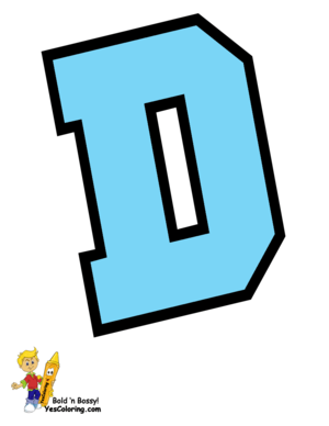 Cheerleader Coloring Of Letter D