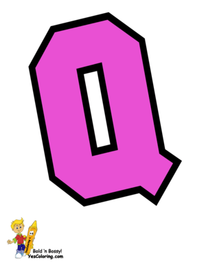  Cheerleader Coloring Of Letter Q