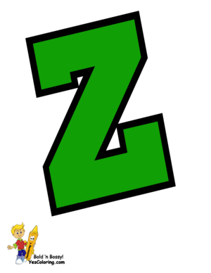  Cheerleader Coloring Of Letter Z