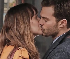  Christian and Ana ciuman