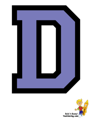  College Coloring Pages Letter D