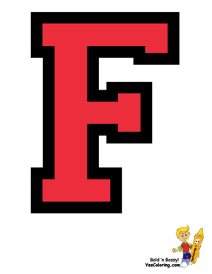  College Coloring Pages Letter F