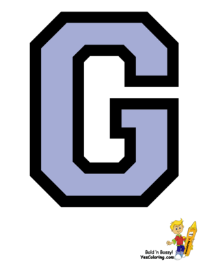  College Coloring Pages Letter G