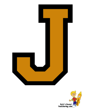  College Coloring Pages Letter J
