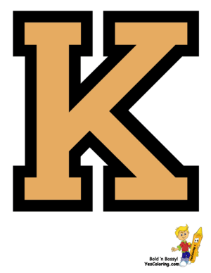  College Coloring Pages Letter K