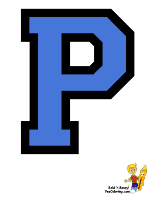  College Coloring Pages Letter P