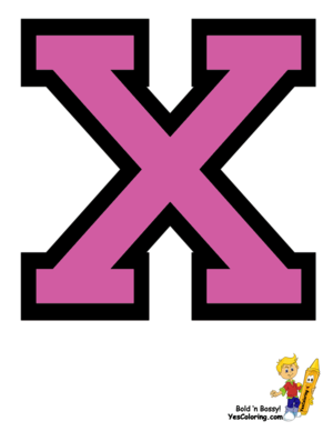  College Coloring Pages Letter X