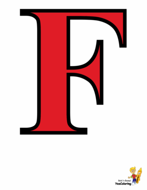  Color In Picture Letter F