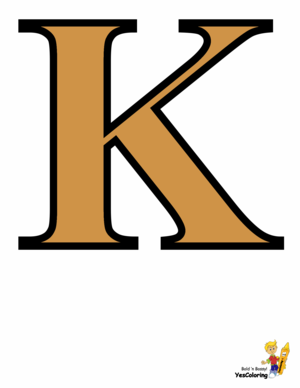  Color In Picture Letter K