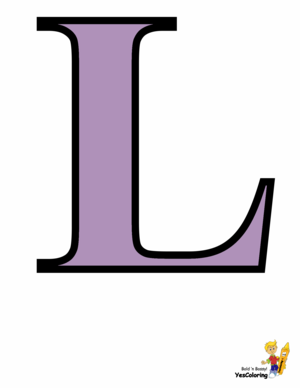  Color In Picture Letter l