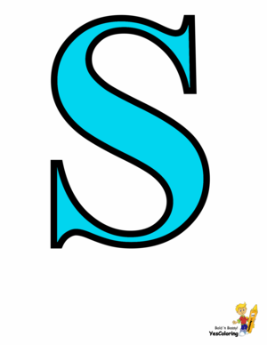 Color In Picture Letter S