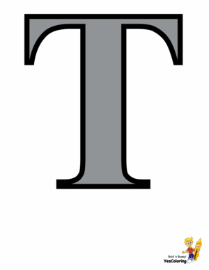  Color In Picture Letter T