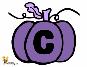  Coloring calabaza Letter C