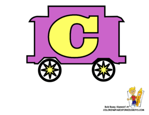  Coloring Train Learning Letter C