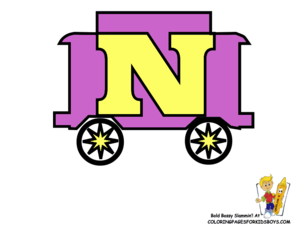  Coloring Train Learning Letter N