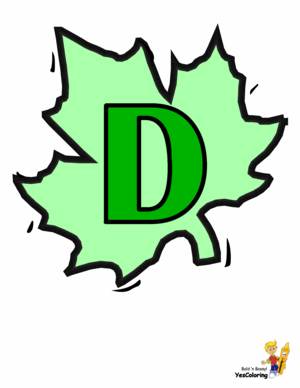  Cool Autumn Fall Letter D