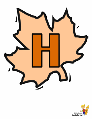  Cool Autumn Fall Letter H