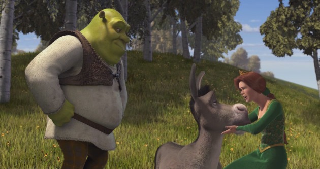 Donkey, Fiona, and Shrek