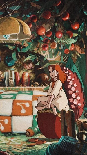  Karigurashi no Arrietty Phone kertas dinding