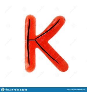  Letter K With Red Sauce