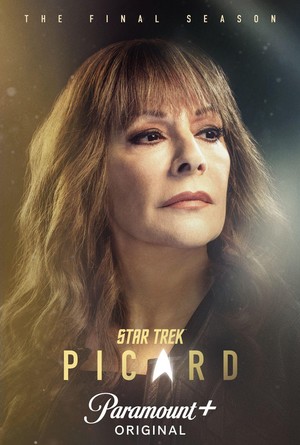  puerto pequeño, marina Sirtis as Deanna Troi | estrella Trek: Picard | Season 3 | Character poster