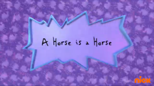  Rugrats (2021) - A Horse is a Horse tajuk Card
