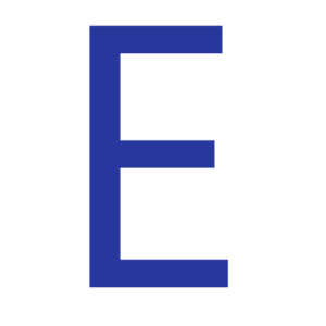 The Letter E Sticker Icon
