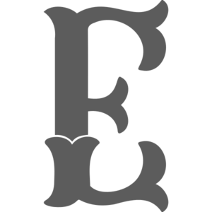  The Letter E Sticker litrato