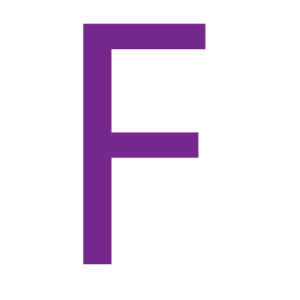 The Letter F Sticker Icon