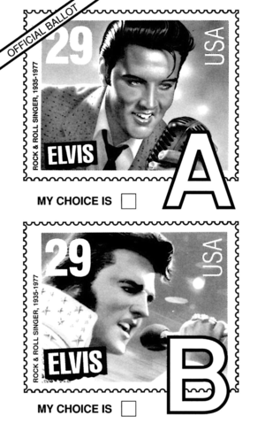  The USPS's Elvis Stamp - Ballot - 1992