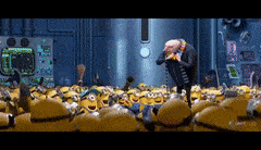  The minions and Gru
