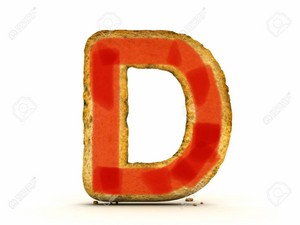  bánh mì nướng Alphabet 3d Isolated D