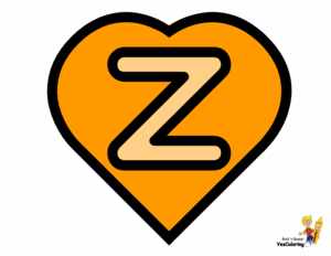 Valentine Day Letter Z