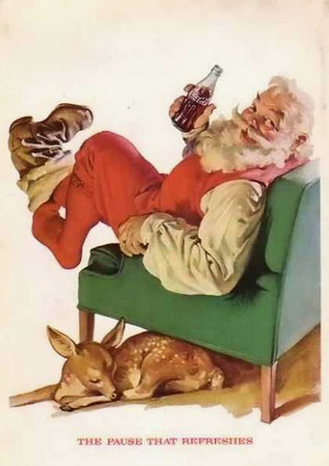  Vintage বড়দিন | 🎅 Santa and Coca-Cola® | 1950's