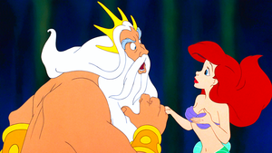  Walt Disney Screencaps - King Triton & Princess Ariel