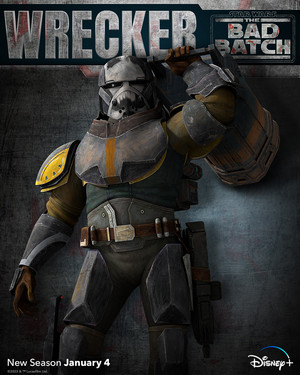  Wrecker | stella, star Wars: The Bad Batch | Season 2 | Character poster