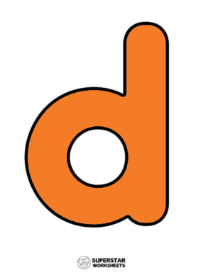  Alphabet Lowercase D