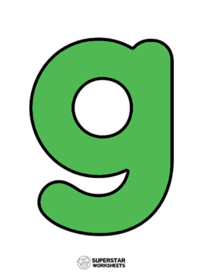  Alphabet Lowercase G