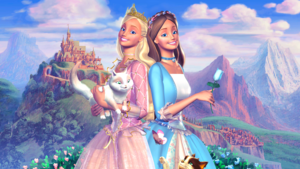  Barbie as the Princess and the Pauper achtergrond