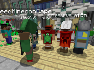 BillyK turtle cape and NeedMineconCape OG name and capes on Blockmania