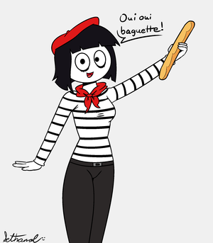  Creepy Susie French Mime Baguette