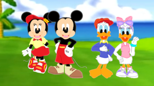  disney Golf Anniversary (2) Mickey, Donald, Minnie and Daisy.