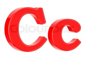  English Letter C 3D Rendering