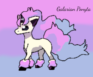  Galarian Ponyta Fanart 의해 Me! (I_love_pokemon)