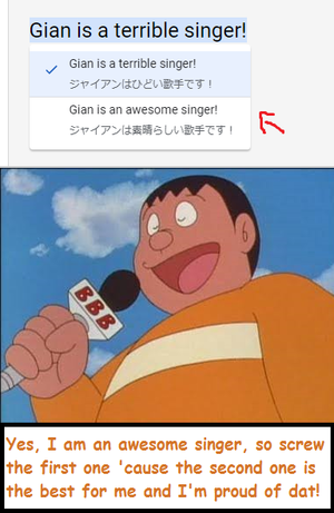 Gian reacts to Google Translate