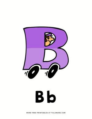  Letter B Wheels Colorïng Pages