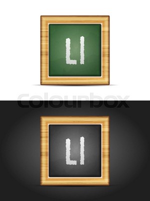  Letter L（デスノート） On Chalkboard