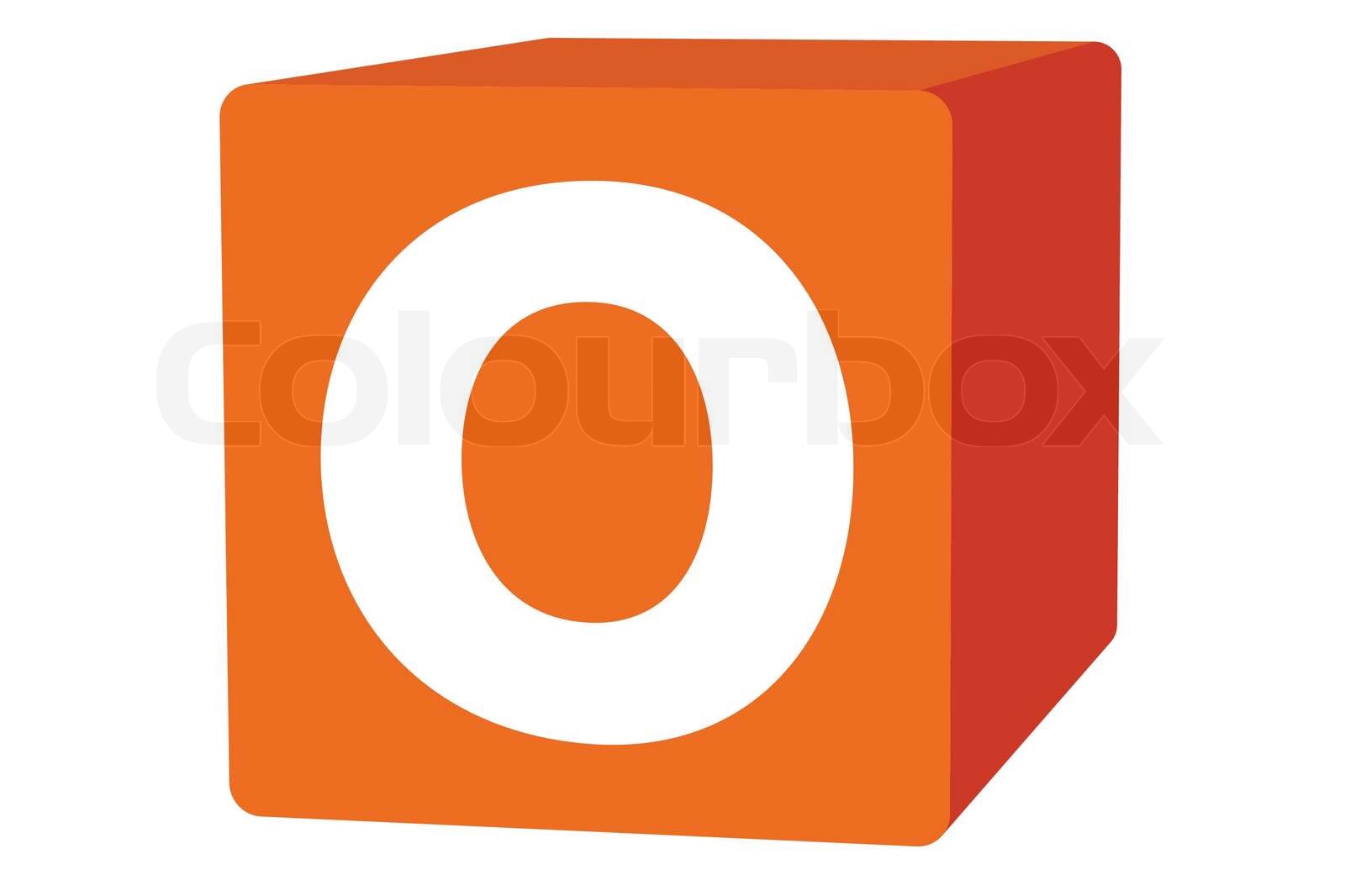 Letter O On Orange Box