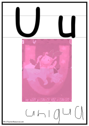  Letter U Posters