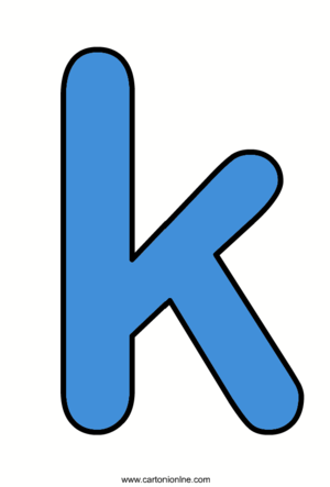 Lowercase Italïc Letter K